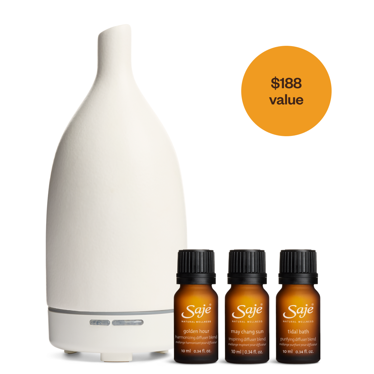 Aroma Om White & Summer's In Essential Oil Diffuser - Perfect for Yoga, Meditation, and Home Relaxation