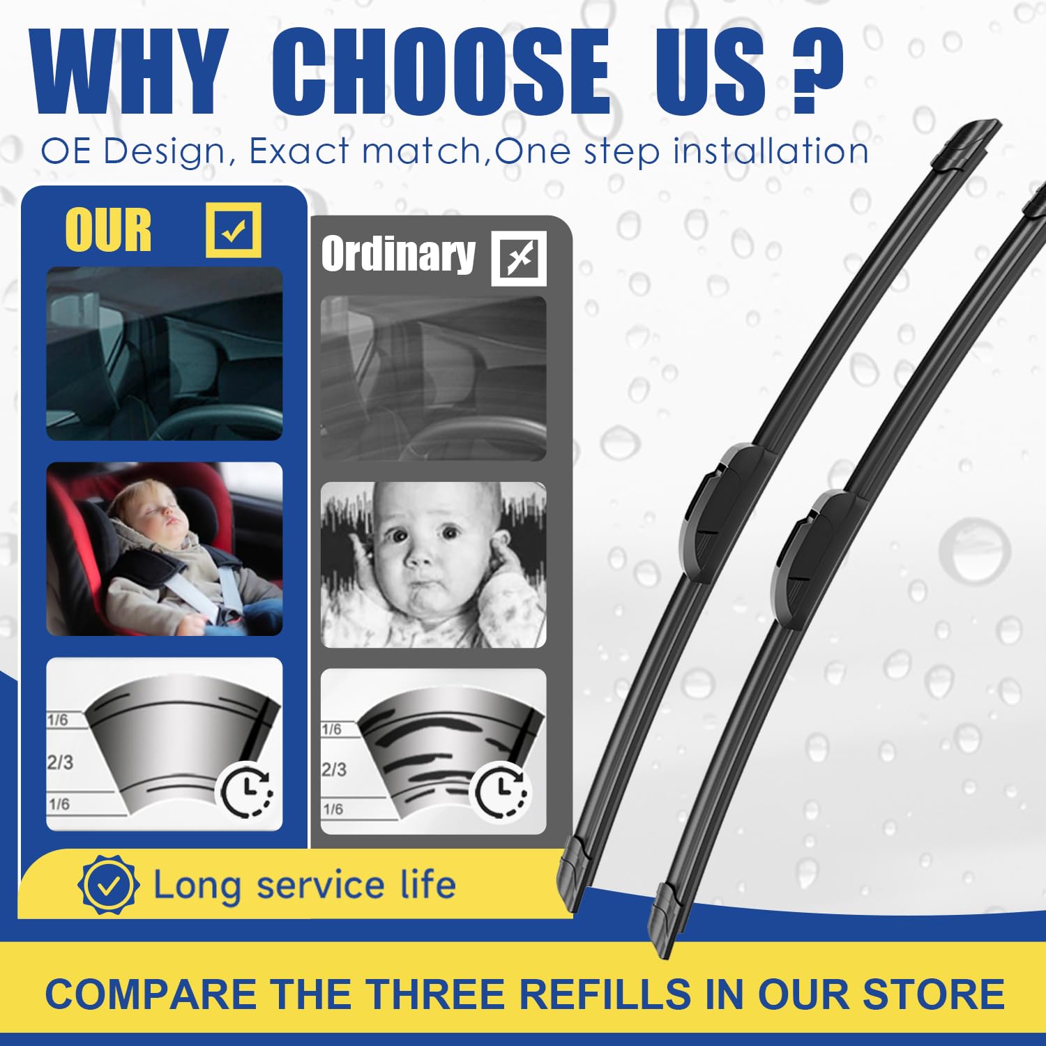 Jeep Wrangler JK Windshield Wiper Blades Set (2007-2018) - 15