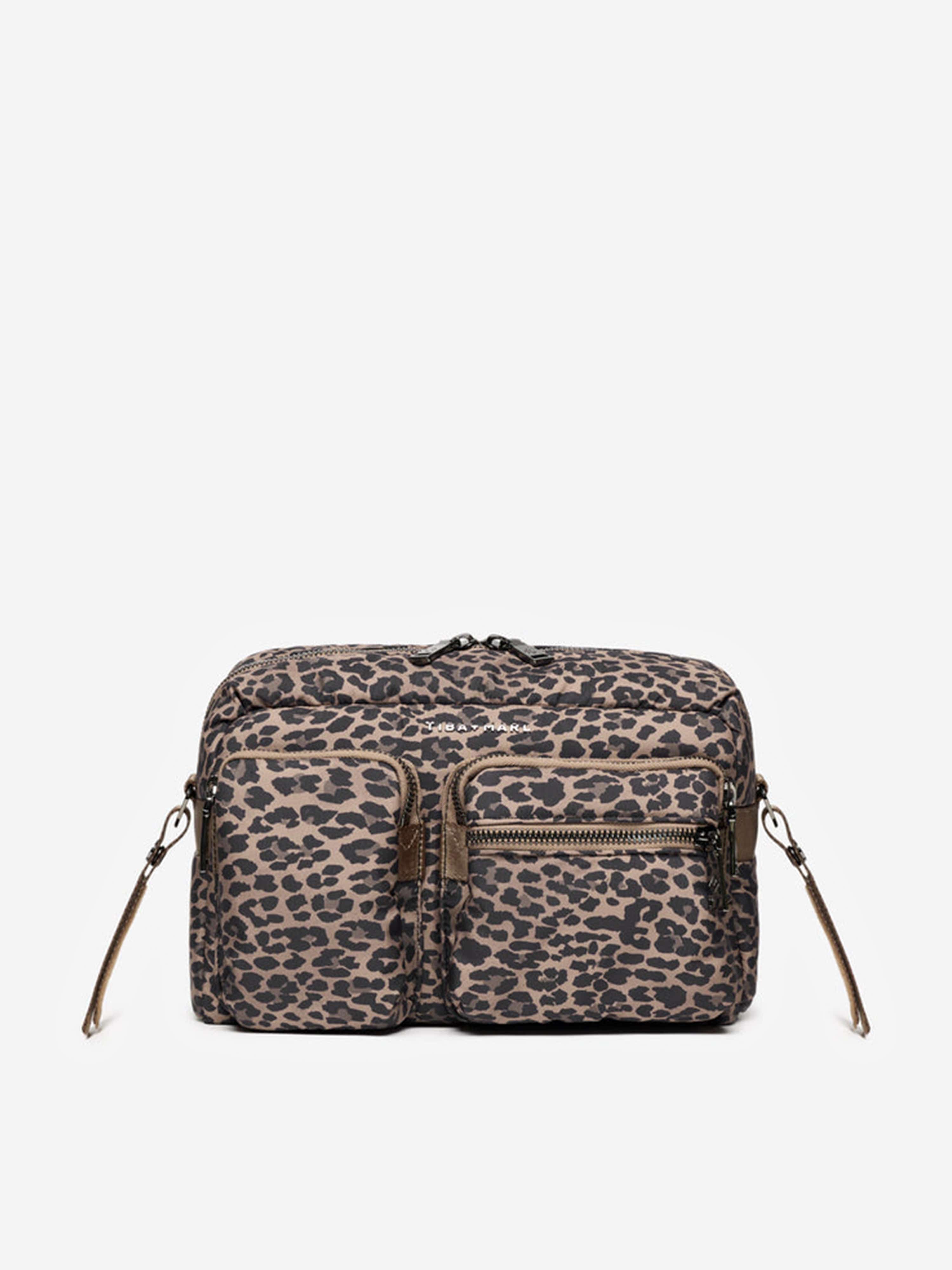 Brown Baby Axel Leopard Diaper Bag (32cm) - Stylish & Spacious Changing Bag for Newborns & Toddlers - Perfect for Travel, Daycare & Family Outings
