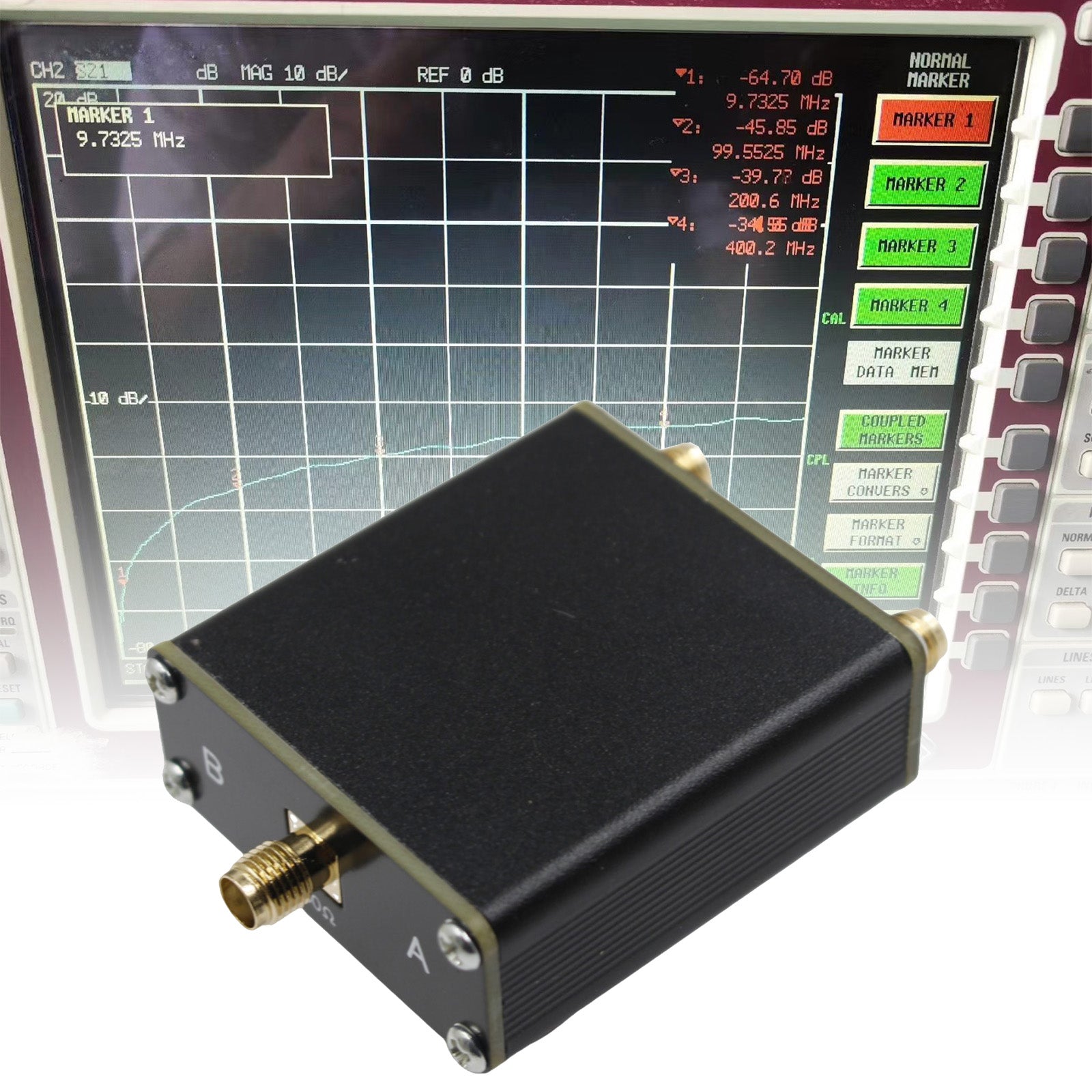 10W 1 to 2 Antenna RF Switch - High Frequency Manual Switch for Ham Radio, CB Radio & Wireless Communication Systems - Perfect for Signal Routing & Antenna Sharing