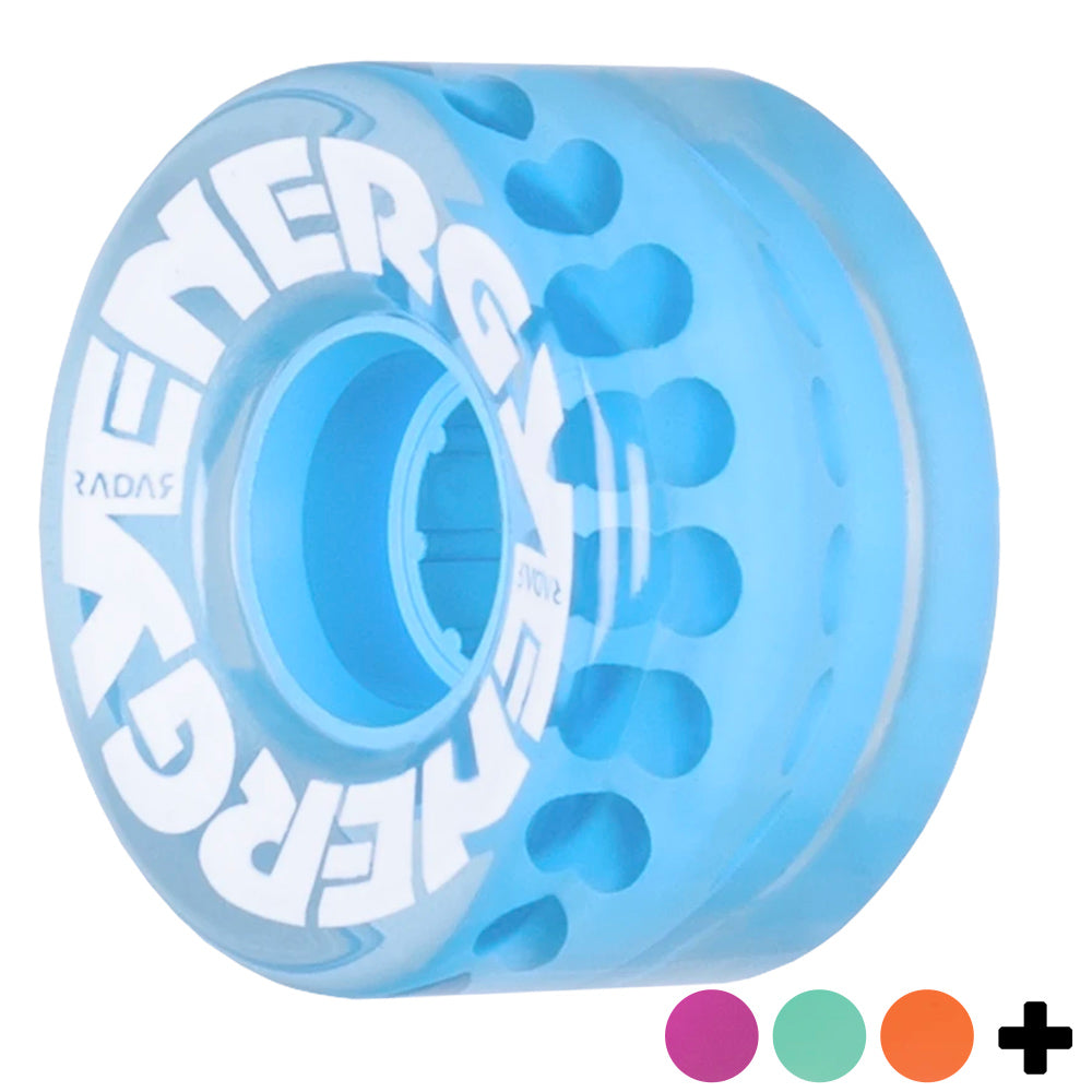 Radar Energy 57mm 78A Quad Skate Wheels - 4 Pack for Outdoor Skating, Longboards & Cruiser Boards