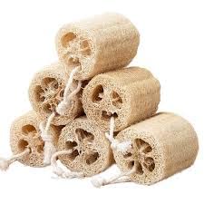 Natural Bath Loofah Sponge - Pack of 6 | Exfoliating Body Scrubber for Men & Women | Luffa Sponge for Shower & Skin Care | Perfect for Daily Exfoliation & Spa-Like Bath Experience