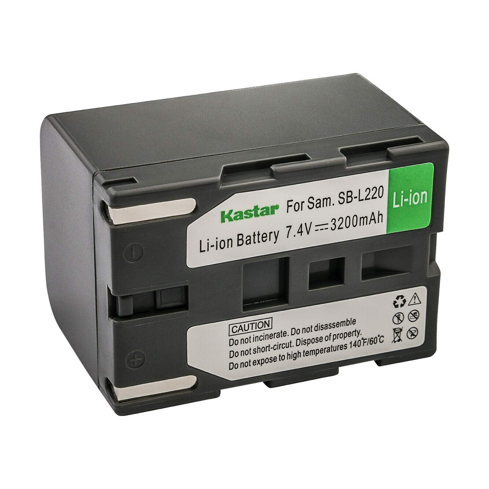 Kastar SB-L220 Replacement Battery for Samsung VP-D5000, VP-D530, VP-D55, VP-D590, VP-D60, VP-D6040, VP-D6050, VP-D63, VP-D65, VP-D69 Camcorders - Long-Lasting Power for Travel & Outdoor Video Recording