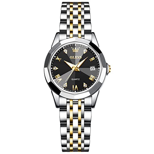 Rose Gold Strap Black Dial