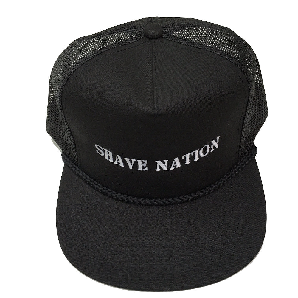 Shave Nation Black Snapback Baseball Cap - Adjustable Golf Hat for Men & Women - Perfect for Sports, Outdoor Activities & Casual Wear