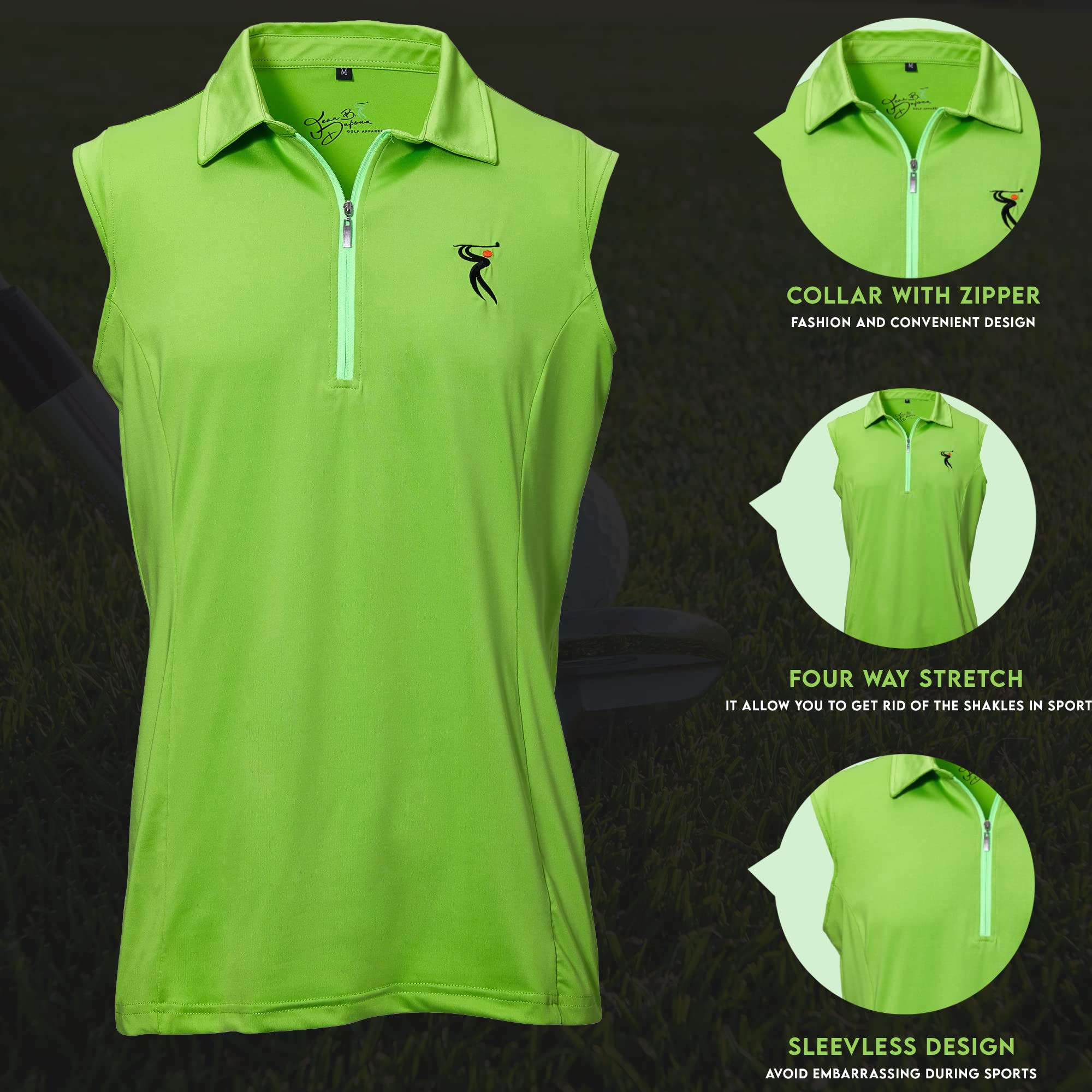 Women's French Cut Short Sleeve Golf T-Shirt - Comfortable Athletic Top with Free Golf Hat | Perfect for Golfing, Tennis & Casual Wear