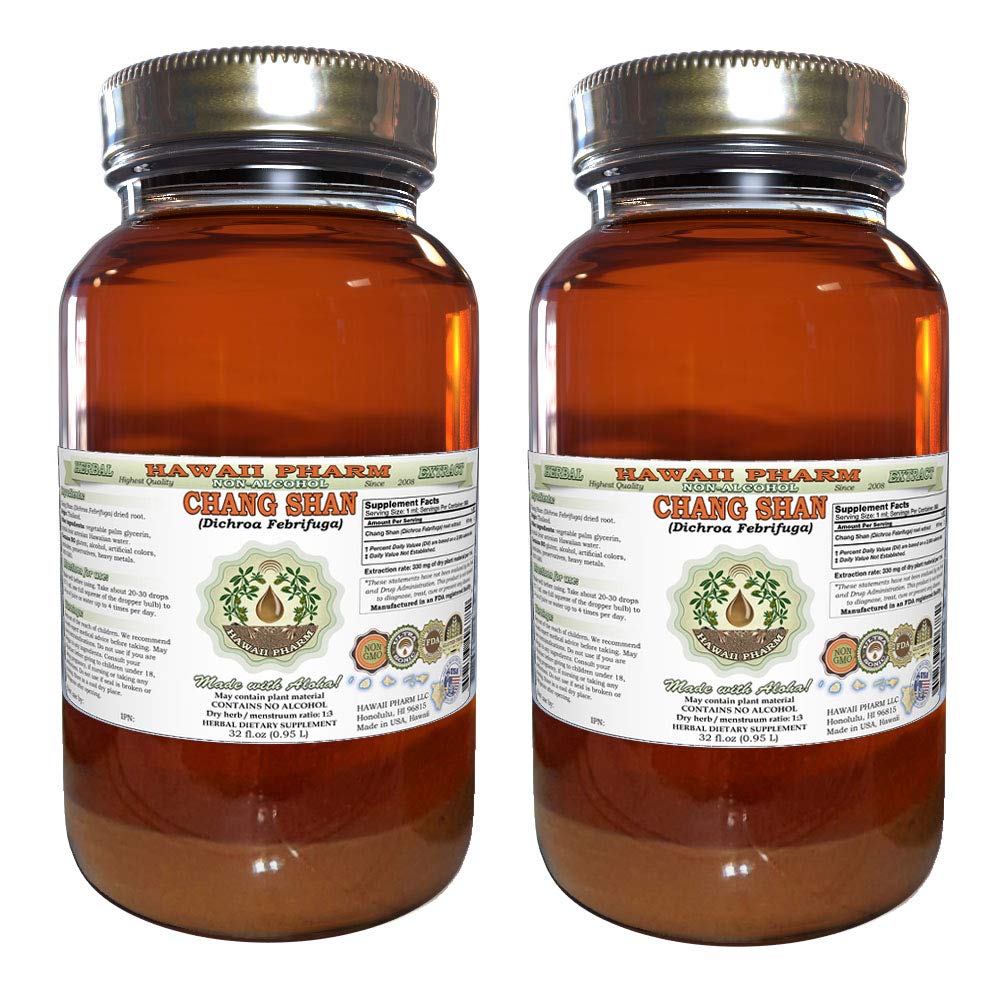 Dichroa Febrifuga (Chang Shan) Tincture - 2x32 oz Organic Dried Root Liquid Extract | Herbal Glycerite Supplement for Immune Support & Traditional Wellness | Perfect for Herbalists & Natural Remedies