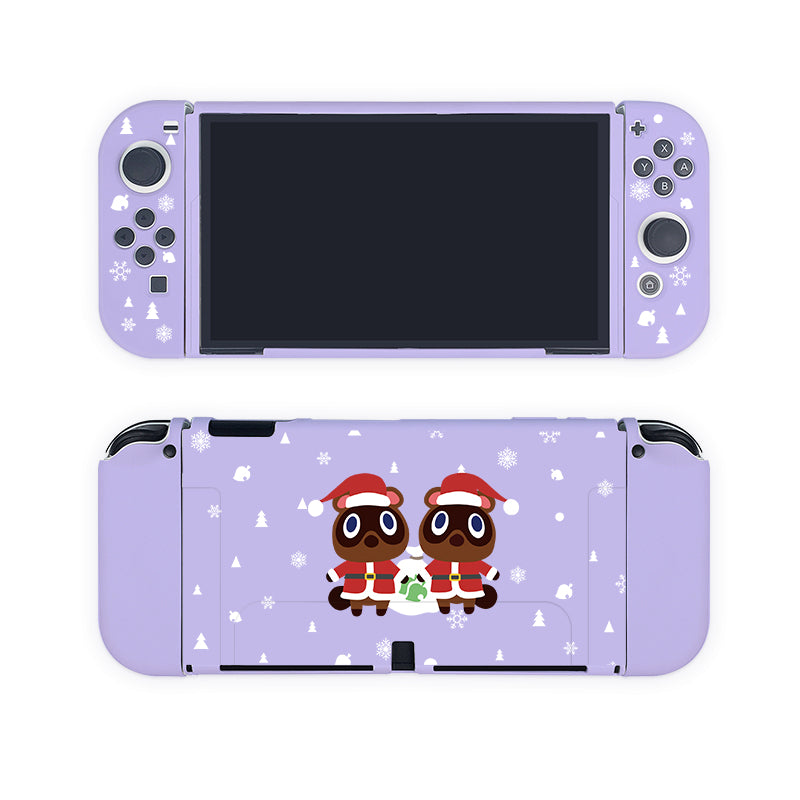 Timmy & Tommy Christmas Nintendo Switch Case - Protective Cover for Switch & Switch OLED - Holiday Gift for Animal Crossing Fans - Perfect for Gaming, Travel & Festive Decor
