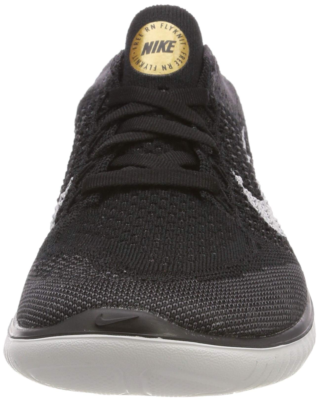Nike Women's Free RN Flyknit Running Shoes - Black/Vast Grey/Metallic Gold - Size 5.5 B (M) - Lightweight & Breathable for Jogging, Gym Workouts & Daily Wear