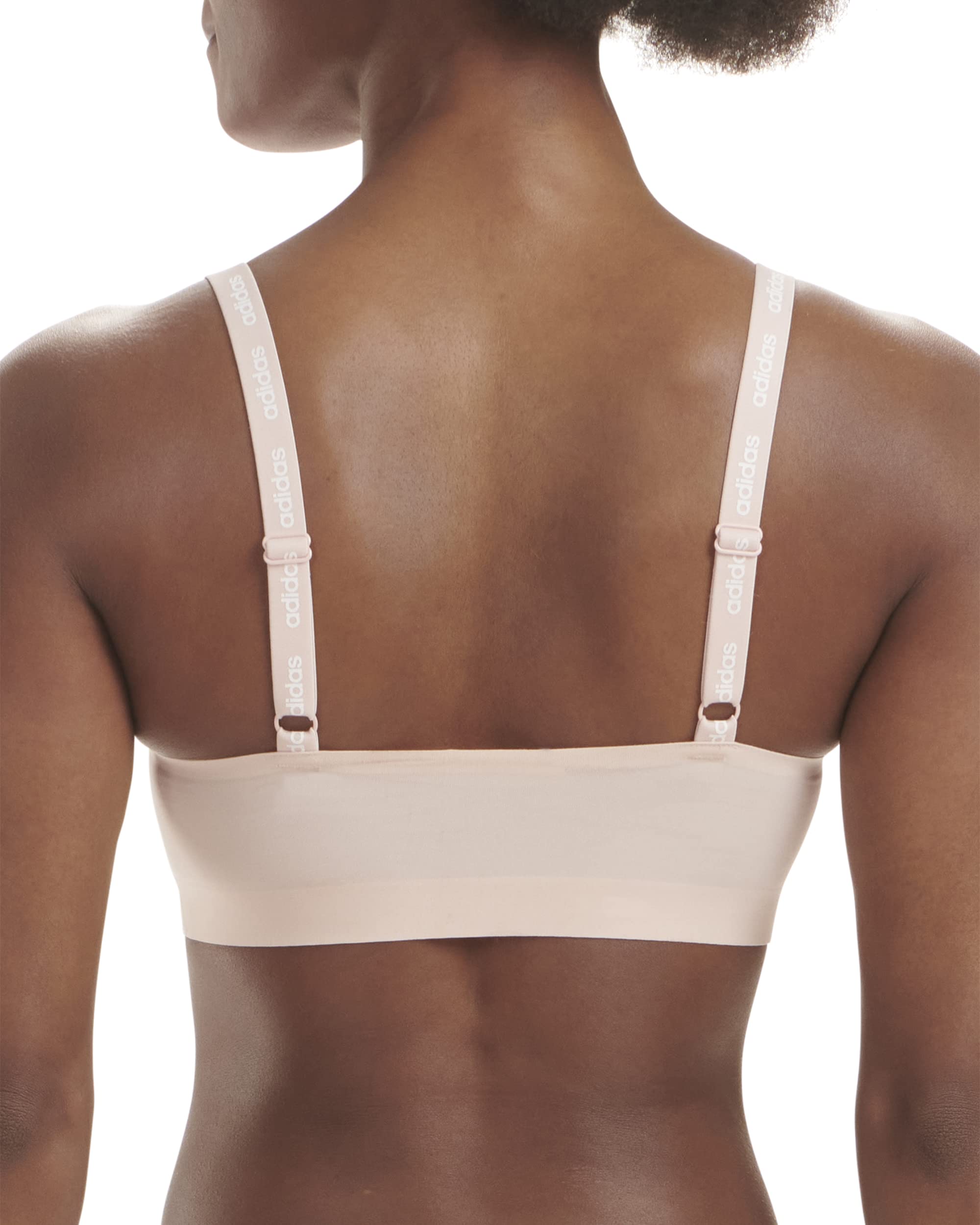 Adidas Women's Micro Flex Wireless Seamless Sports Bra - Comfortable Yoga & Lounge Wear for Workouts, Running & Relaxation