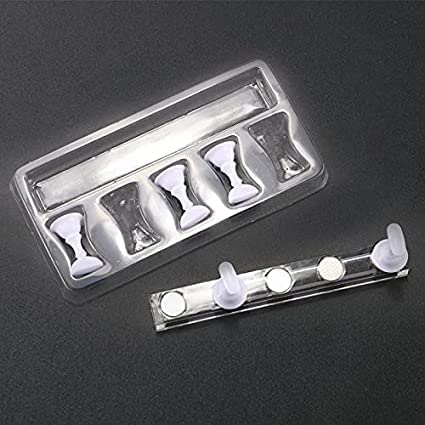 Boobeen Magnetic Acrylic Nail Display Stand - Nail Tip Holder for Nail Practice & DIY Art - False Nail Manicure Tool for Salon & Home Use