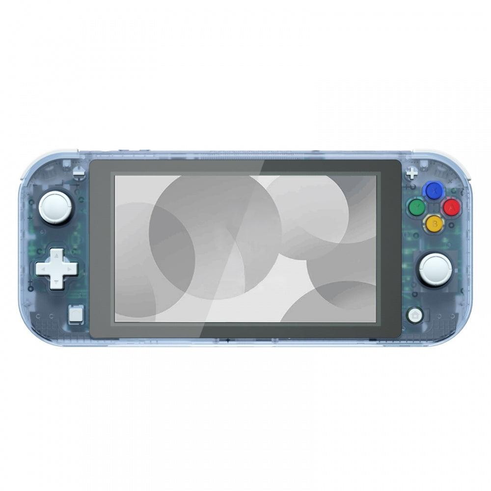 eXtremeRate Glacier Blue DIY Replacement Shell for Nintendo Switch Lite - Custom Controller Housing with Screen Protector | Durable Case Cover for NSL Handheld Console | Perfect for Gaming Enthusiasts & DIY Modders