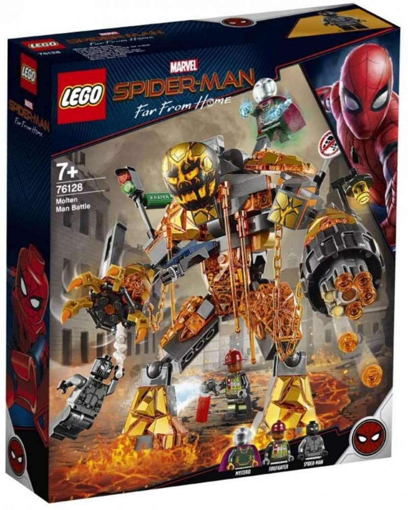 LEGO Marvel Spider-Man Far from Home: Molten Man Battle 76128 Building Kit (294 Pieces) - Superhero Toy for Kids & Collectors - Perfect for Playtime, Gifts & Marvel Fans