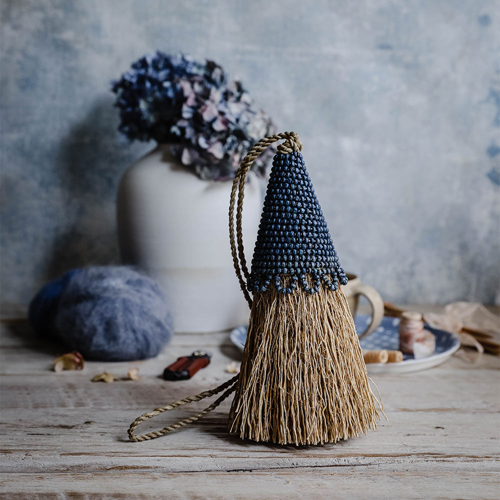 Natural Vetiver Beaded Tassel Air Freshener for Home & Car | Handmade Aromatherapy Decor for Living Room, Bedroom & Office