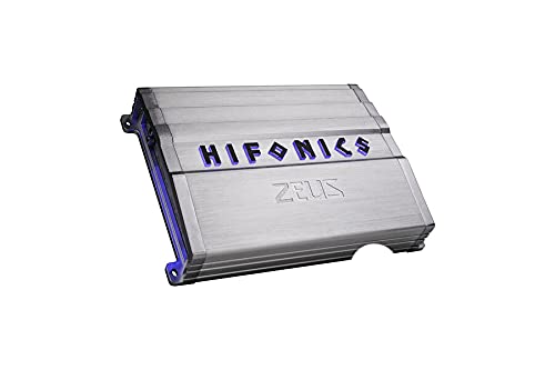 Hifonics ZG-1800.1D Zeus Gamma 1800W Monoblock Car Amplifier - 1 Channel Class D Subwoofer Amp with Gravity Magnet Phone Holder - Perfect for Car Audio Systems, Bass Boost & Sound Upgrades