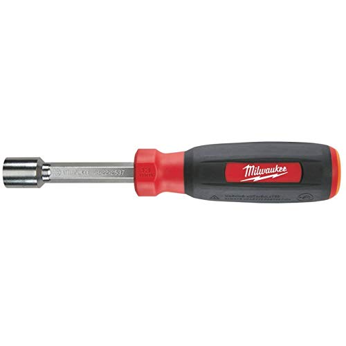 Milwaukee 48-22-2537 13mm Magnetic Nut Driver - Professional Screwdriver Bit for Fastening & Assembly | Ideal for Construction, Automotive & DIY Projects