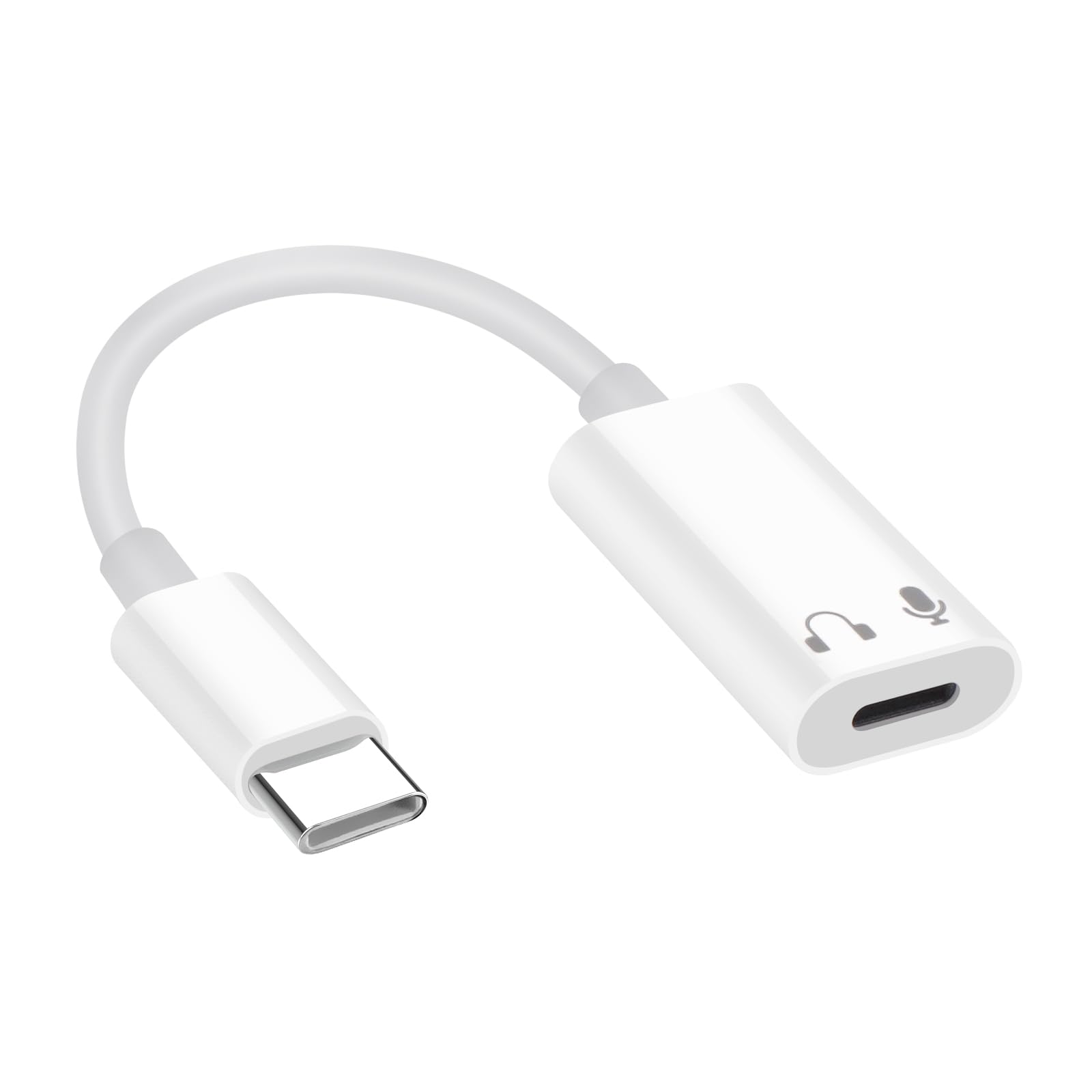 USB C to Lightning Audio Adapter for iPhone 15/15 Plus/15 Pro/15 Pro Max & iPad - 3.5mm Headphone Jack Converter (No Charging/Data Support) - Perfect for Music, Gaming & Hands-Free Calls