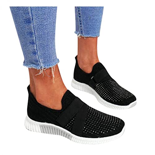 Women's Slip On Sneakers - Breathable Running Shoes for Casual, Gym, Jogging & Tennis | Lightweight Summer Loafers for Walking, Workout & Everyday Wear