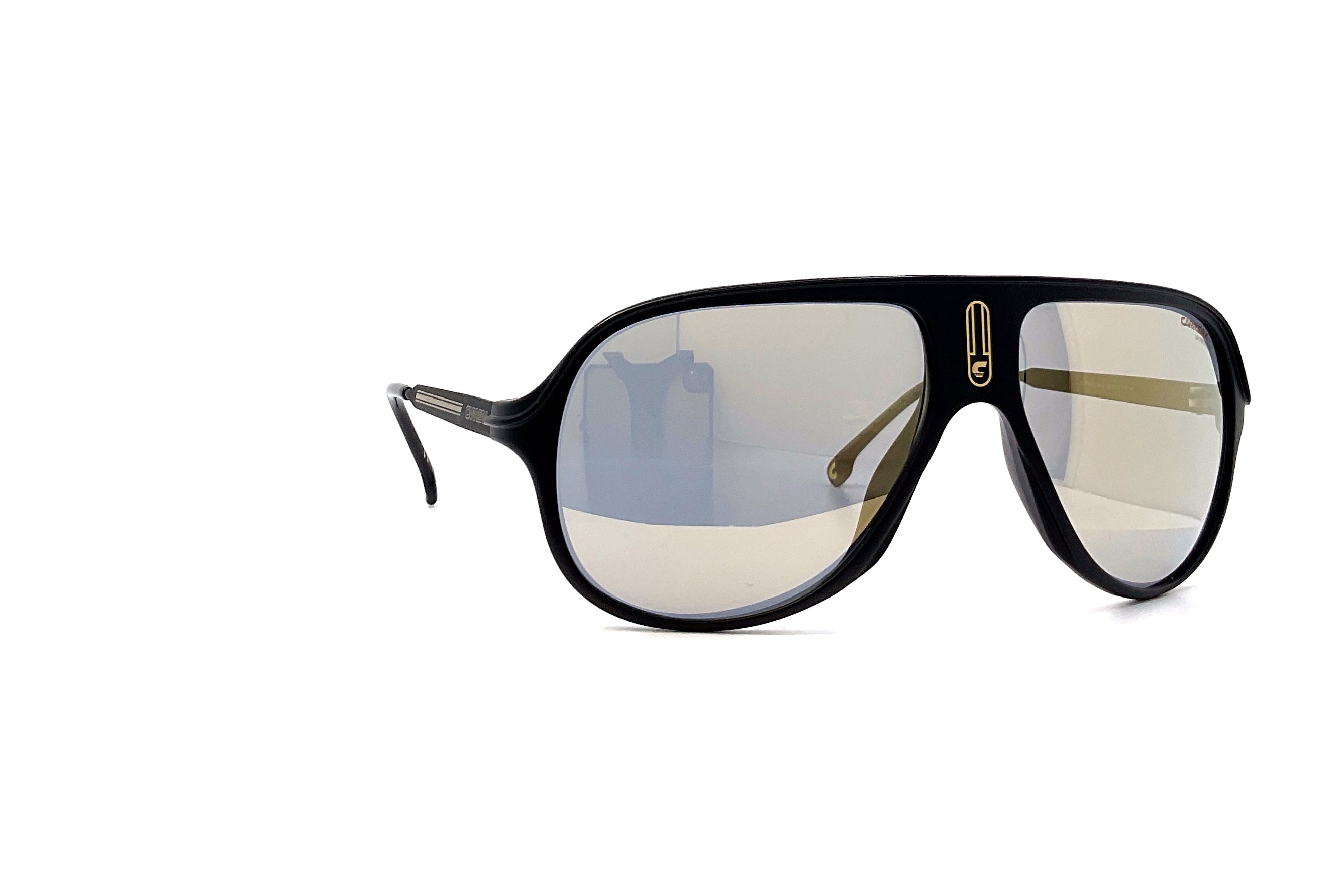 Carrera Icons Safari 65 Sunglasses - Matte Black Aviator Style for Men & Women - Perfect for Outdoor Adventures, Driving & Fashion