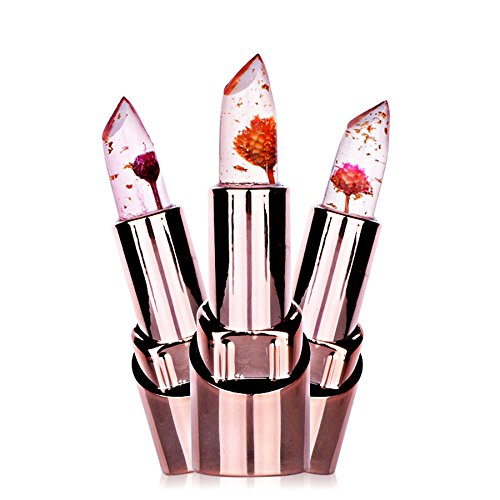 iLH Beauty Bright Flower Crystal Jelly Lipstick - Magic Temperature Changing Color Lipstick for Party Makeup & Everyday Wear | Long-Lasting Hydrating Lip Gloss for Women, Girls (C) - Perfect for Date Night, Club Outings and Special Occasions