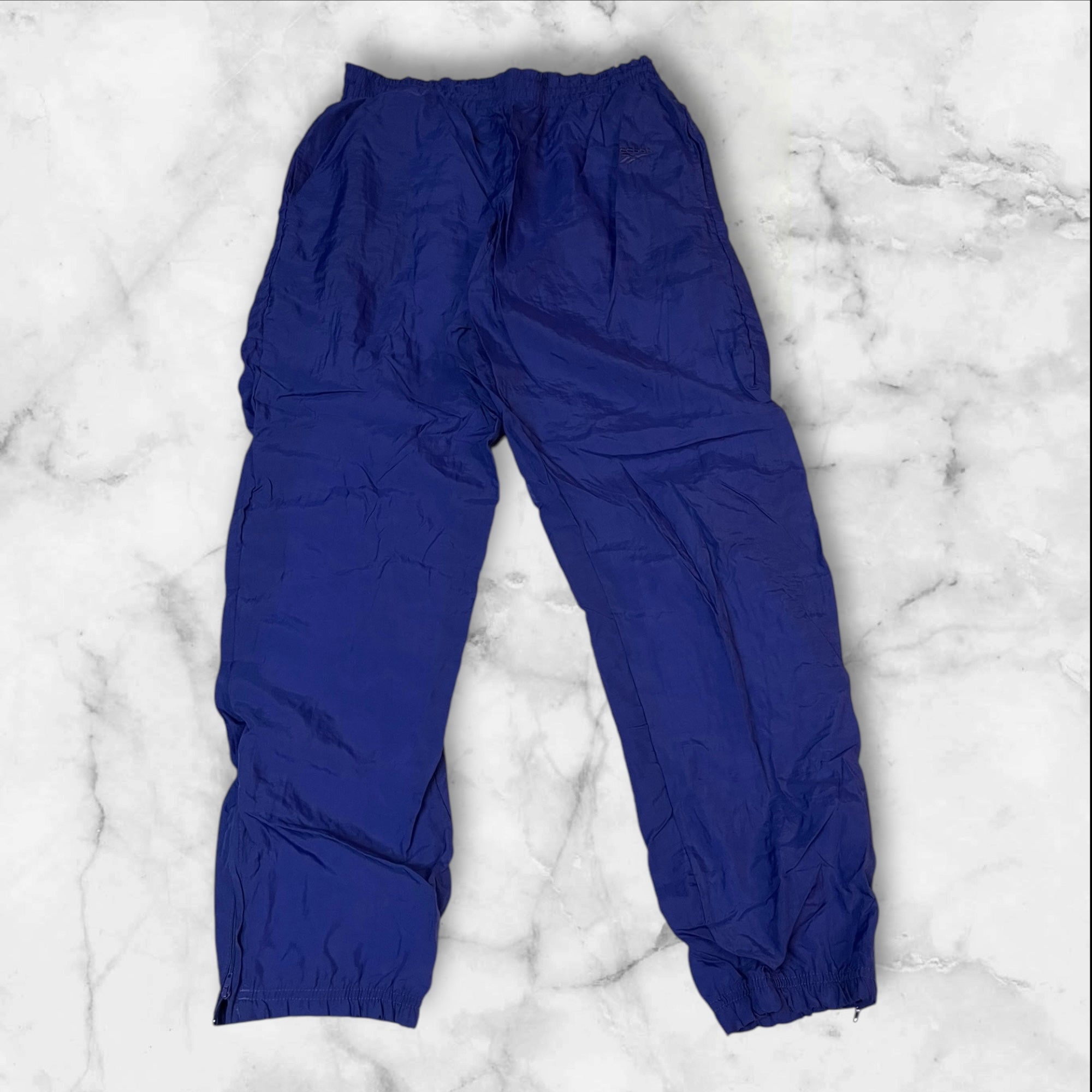 Reebok Vintage Track Pants - Baggy Fit Men's Joggers for Casual & Workout - Size Large (L) - Style 1779 | Perfect for Gym, Running, and Streetwear Fashion