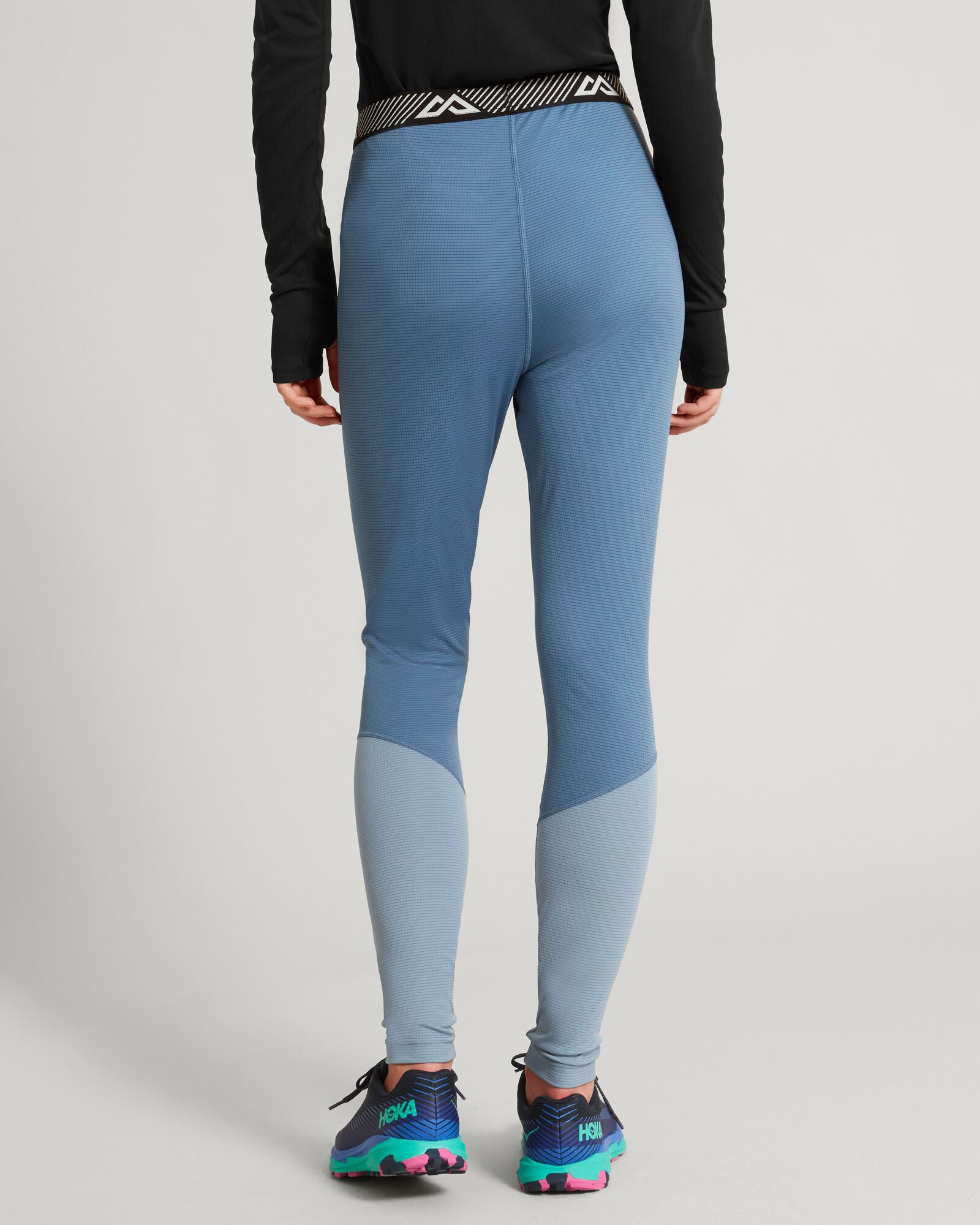 KMDAction Women's High Waist Yoga Leggings - Moonlight & Bluehaze Color - Perfect for Yoga, Gym Workouts and Running