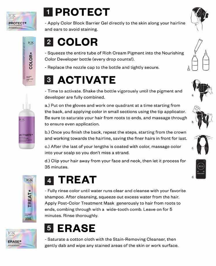 Professional Permanent Hair Color Kit for Home Use - Long-Lasting Vibrant Shades for DIY Hair Dyeing | Perfect for At-Home Salon Treatments & Hair Care