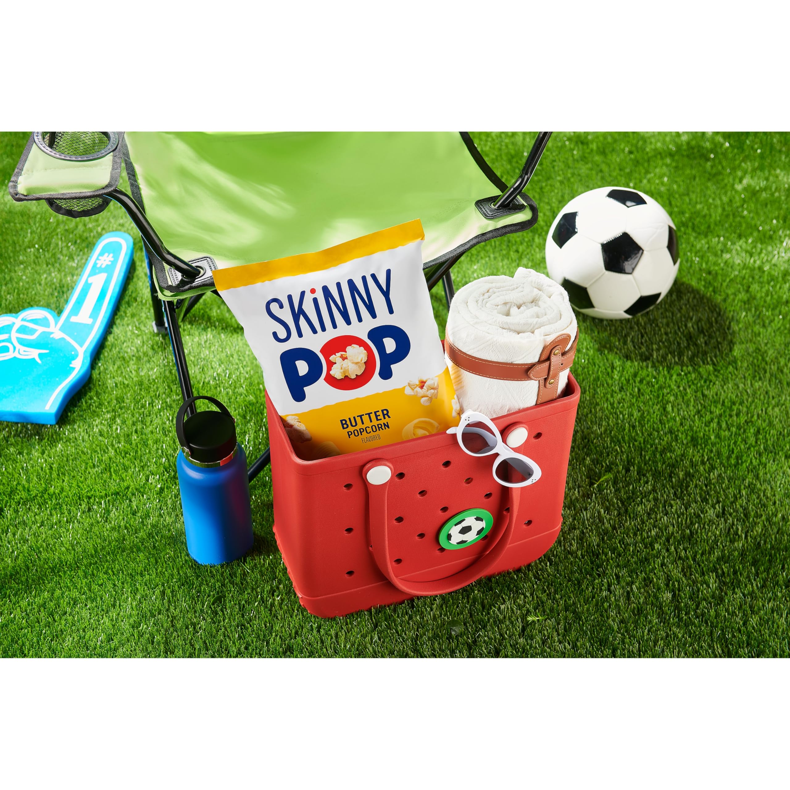 SkinnyPop Butter Popcorn - Gluten Free, Non-GMO, Healthy Snack, 4.4oz Bag - Perfect for Movie Nights, Office Snacks & On-the-Go Munching