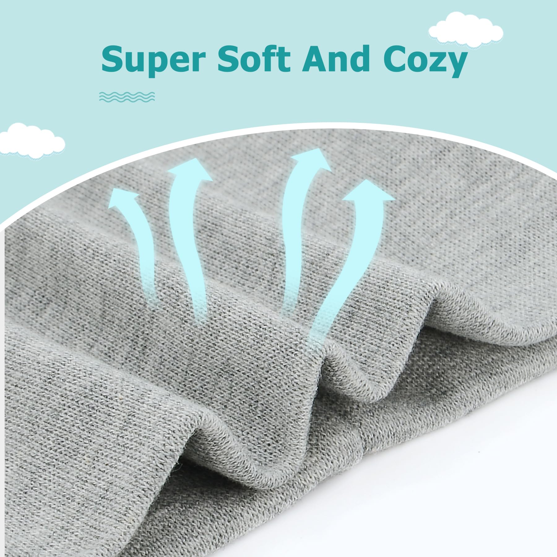 Zando Baby Hats and Mittens Set - Unisex Newborn Beanie Caps with Scratch Mittens for Infant Boys & Girls - Perfect for Hospital, Photography & Winter Outings