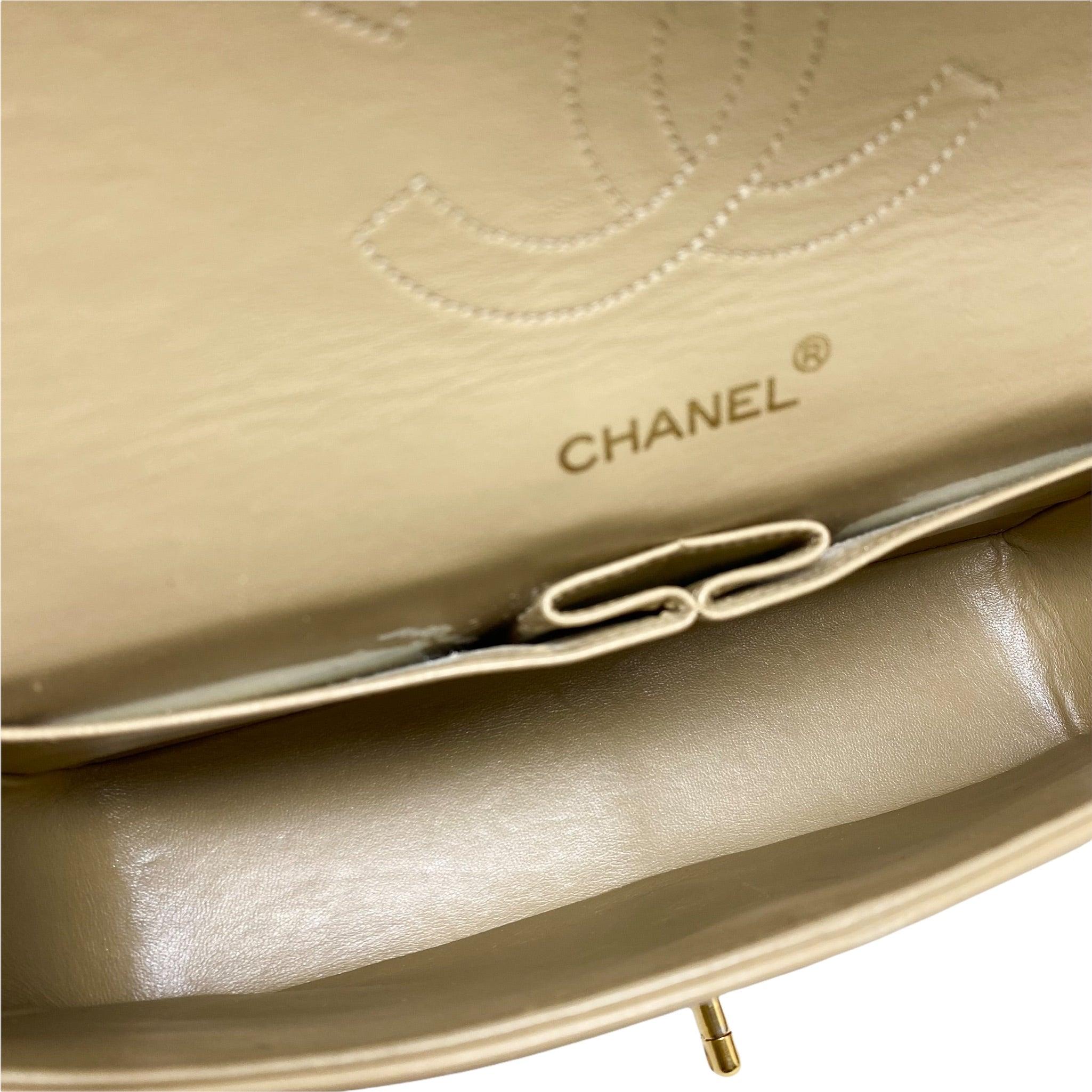 Vintage Chanel Beige Lambskin Medium Flap Bag - Classic Luxury Handbag for Women | Perfect for Date Night, Office & Special Occasions