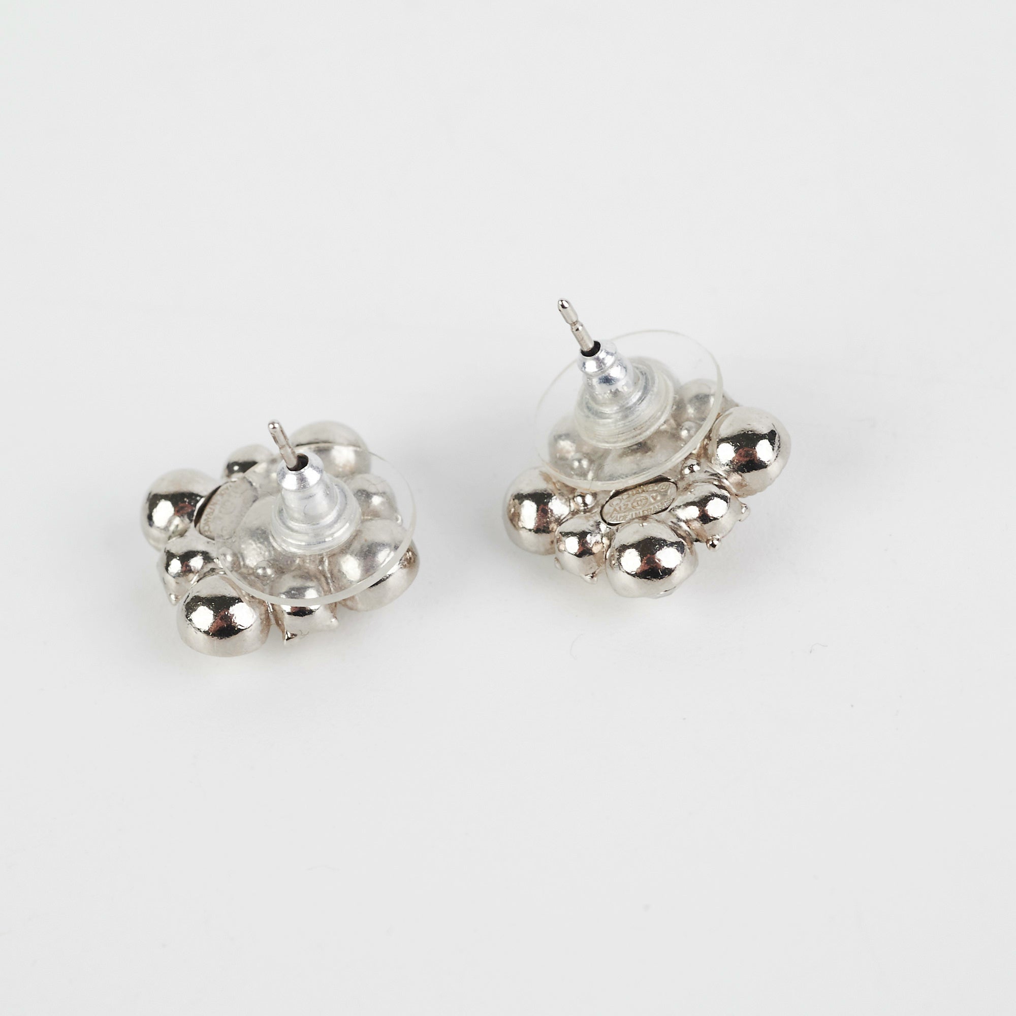 Chanel Rhinestone Logo Earrings - Luxury Costume Jewelry for Women - Perfect for Parties, Weddings & Special Occasions
