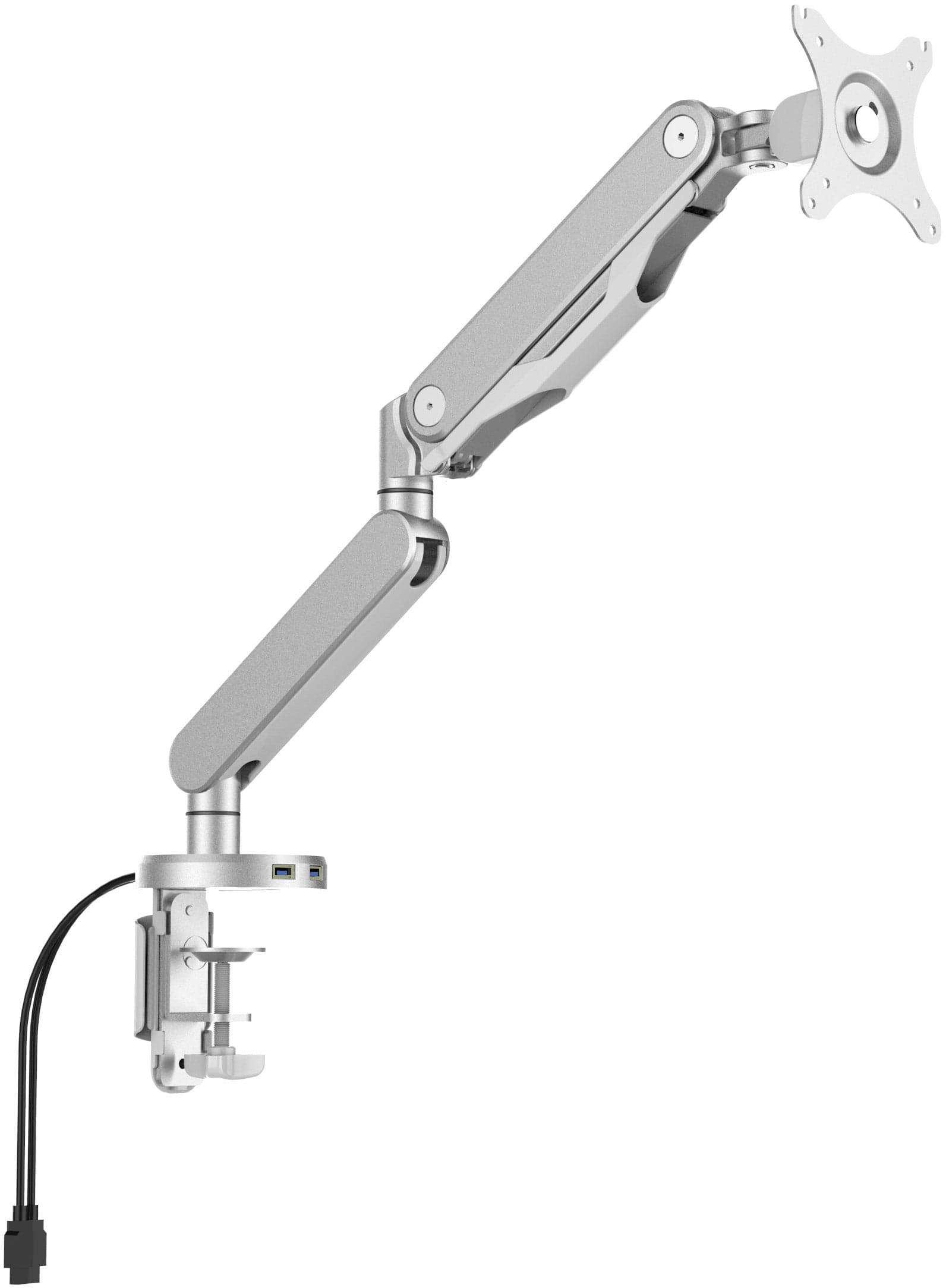 Office Star Single Monitor Arm [A2MAS1730] - Adjustable Ergonomic Desk Mount for Computer Screens - Perfect for Home Office & Workspace Setup