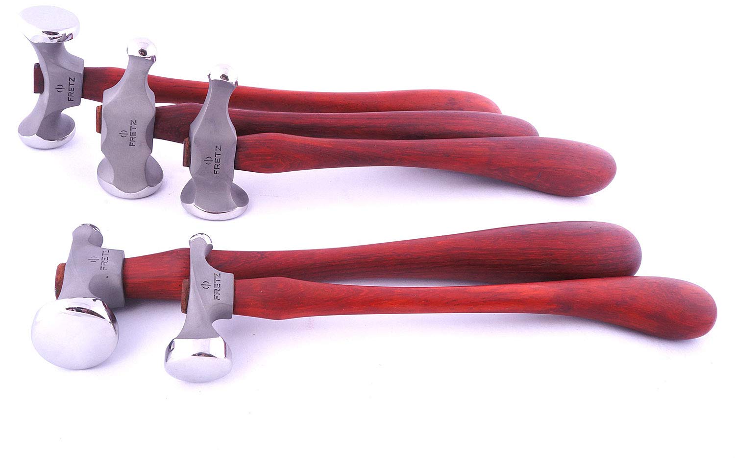 Fretz HMR-C Professional Chasing Hammer Set for Metalworking & Jewelry Making - Perfect for Blacksmithing, Silversmithing, and Leather Crafting