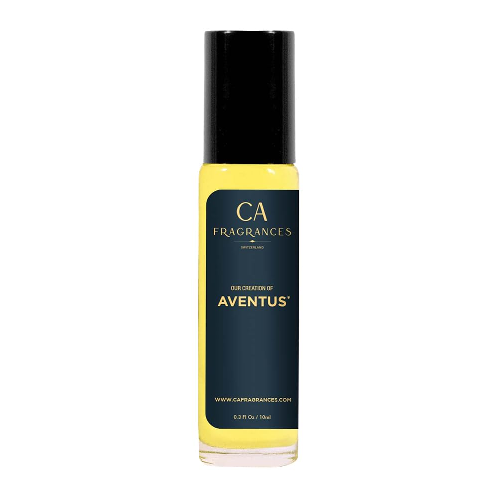 Aventus for Men Alcohol-Free Roll-On Perfume (10ml Travel Size) - Premium Fragrance for Everyday Wear & Gifting
