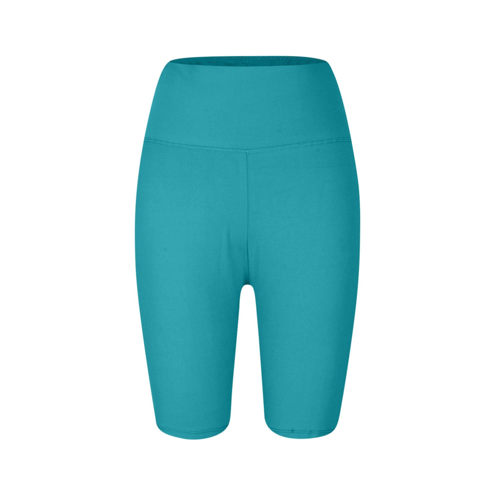 Plus Size High Waisted Biker Shorts for Women - Tummy Control Workout Running Athletic Shorts with Pockets | Gym, Yoga, Cycling & Casual Wear