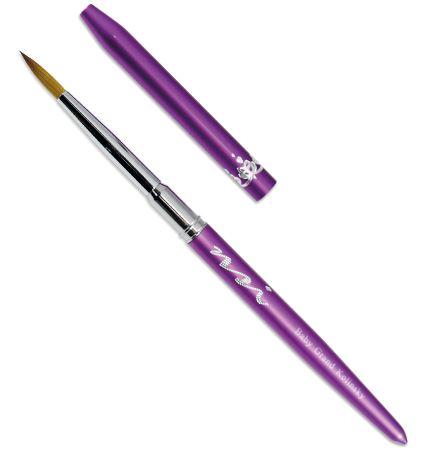 Premium Kolinsky Acrylic Baby Grand Brush #6 - Professional Artist Paint Brush with Metal Handle & Protective Cap - Ideal for Watercolor, Oil Painting & Fine Art Detailing