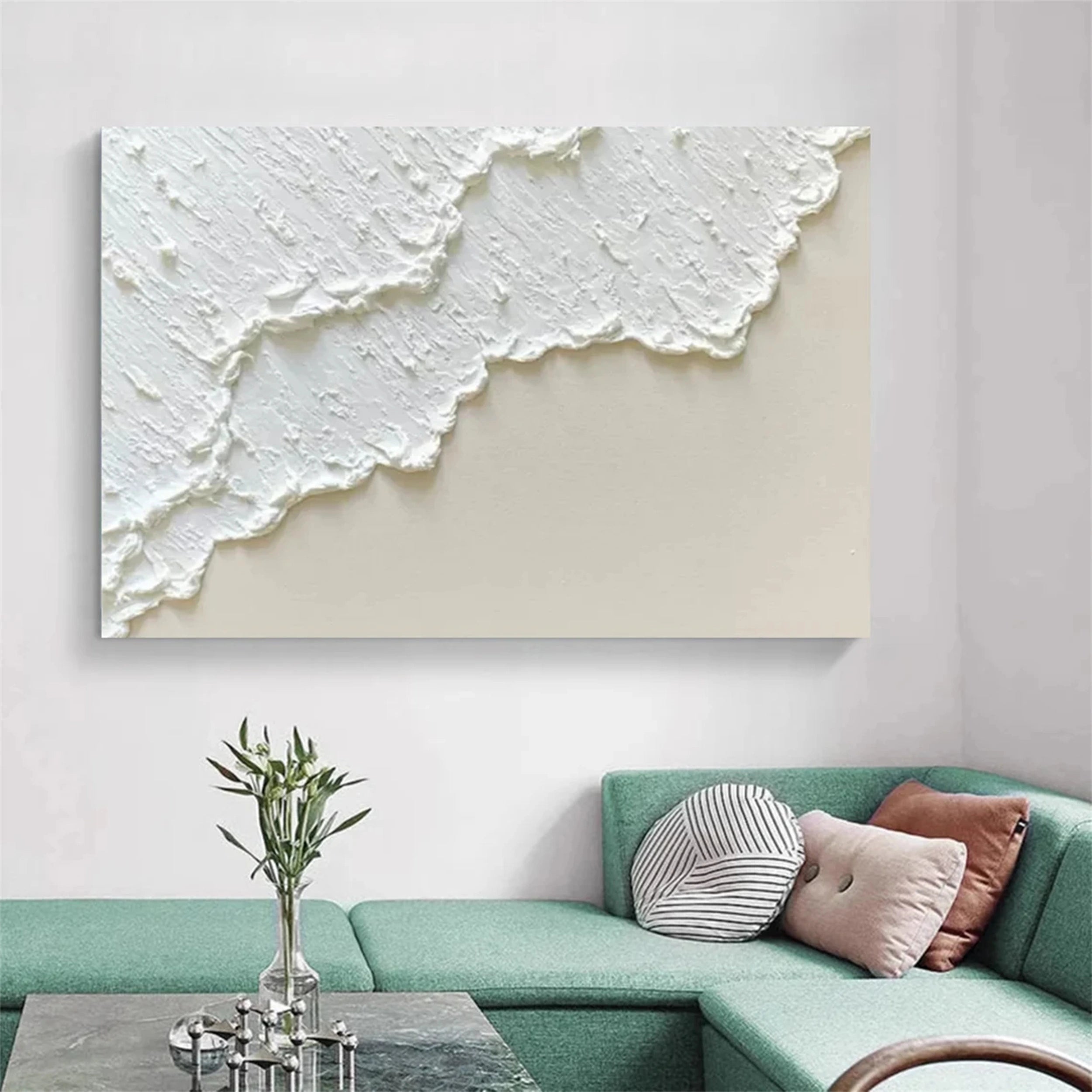 Minimalist Textured Plaster Art Painting - Modern Abstract Wall Decor for Living Room, Bedroom & Office | #MM102