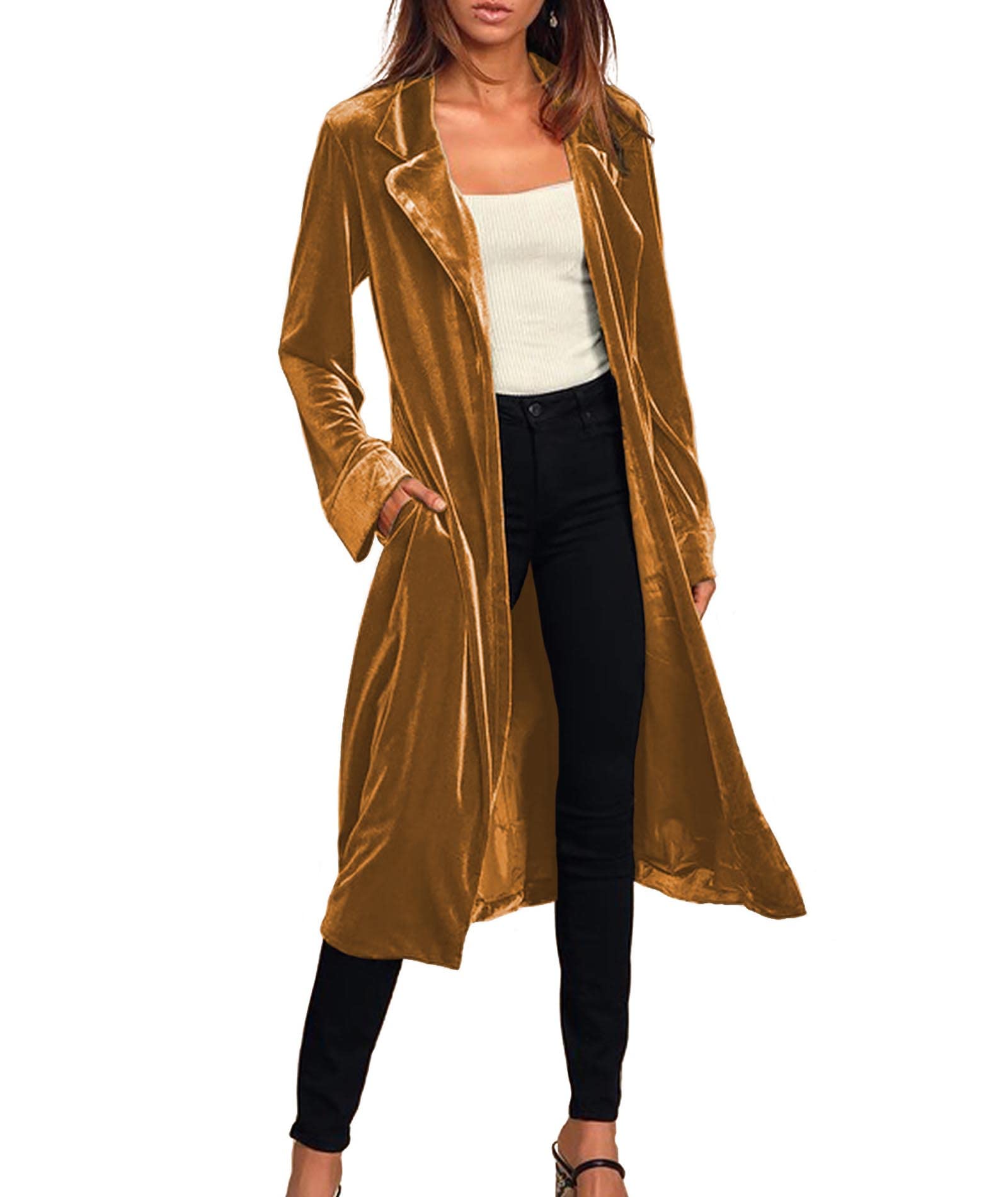 SEMATOMALA Women's Cardigan Sweater - Soft Knit Open Front Long Sleeve Lightweight Wrap Cover Up for Casual Wear, Office, and Layering in Fall & Winter