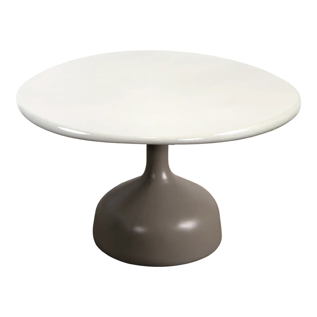 Modern Round Coffee Table with Glass Top - Large Size for Living Room, Lounge & Office Decor