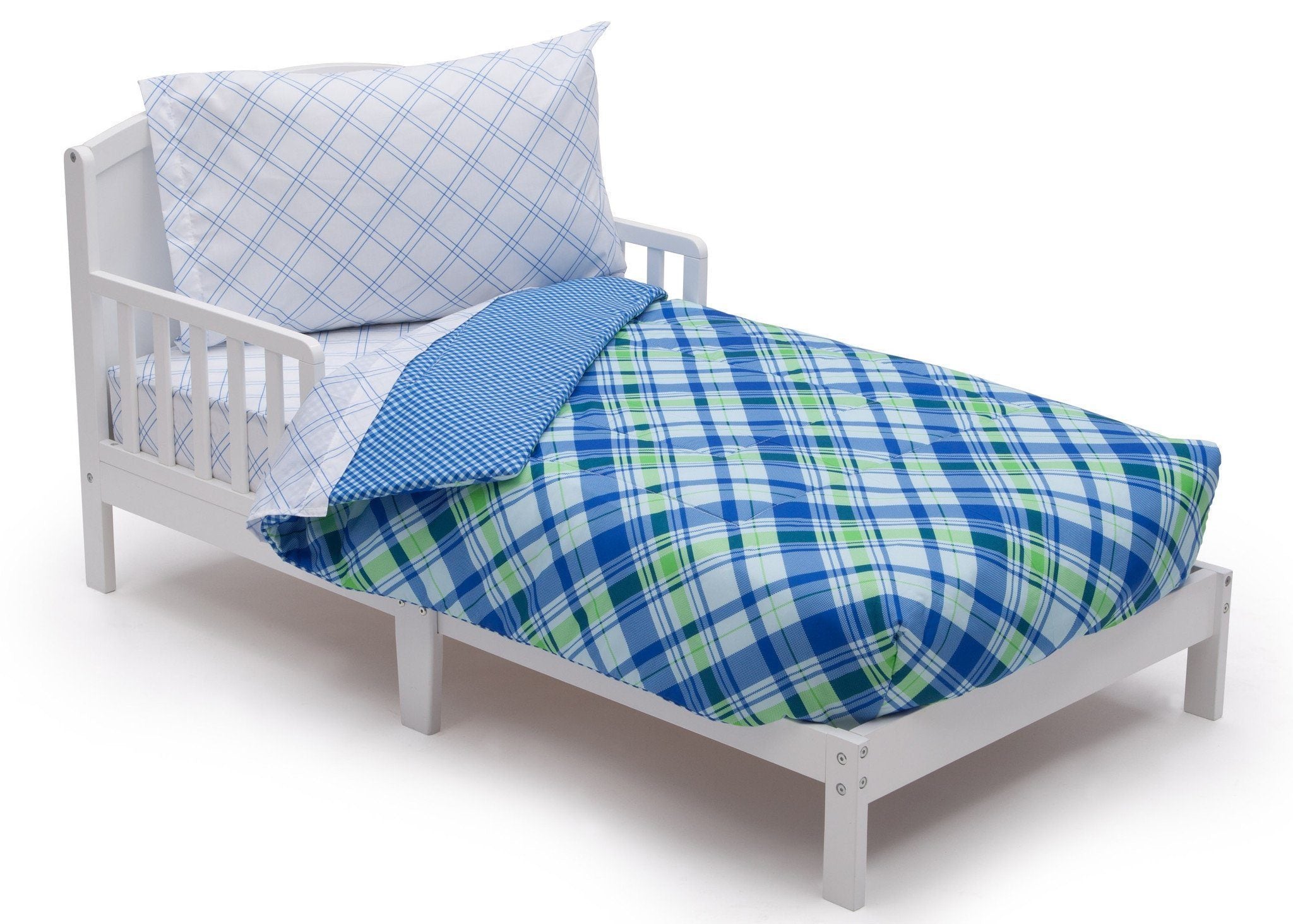 4-Piece Toddler Bedding Set for Boys - Soft & Comfortable Crib Sheets, Blanket & Pillowcase - Perfect for Nursery, Daycare & Travel