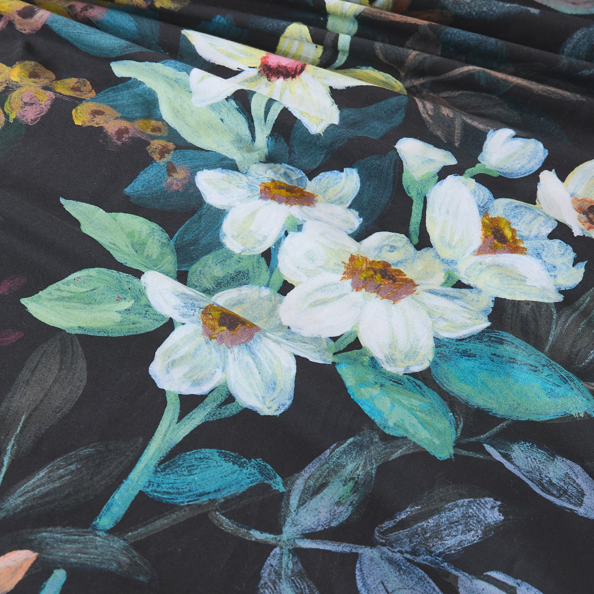 Fantasy Floral Cotton Duvet Cover Set - Queen Size 3-Piece Bedding Set with Pillowcases | Soft Breathable Bed Sheet for Girls Women Teens | Perfect for Spring Summer Bedroom Decor & Guest Room