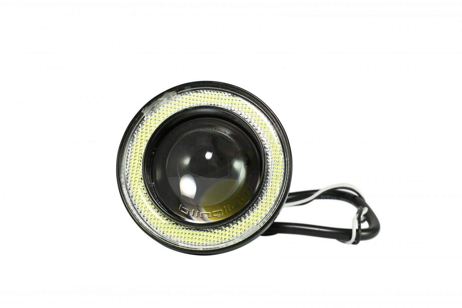 White LED Halo Driving Lights - Compatible with 1997-2012 Daihatsu Terios/Taruna (07-08 Models) - Durable Off-Road Fog Lamps for Night Driving & Adventure