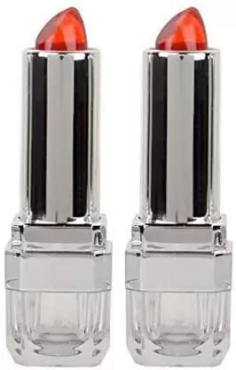 Long-Lasting Waterproof Lip Jelly - Transparent Pigmented Moisturizing Lipstick with Mineral Oil (Red, 7.2g) | Hydrating Flower Extract Formula for All-Day Wear | Perfect for Daily Use, Parties & Special Occasions