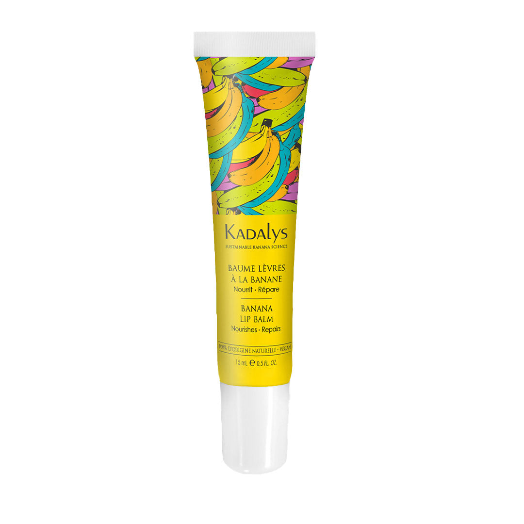 Organic Banana Lip Balm Tube - Natural Moisturizing & Nourishing Lip Care for Dry, Chapped Lips - Perfect for Daily Hydration, Winter Protection & On-the-Go Use