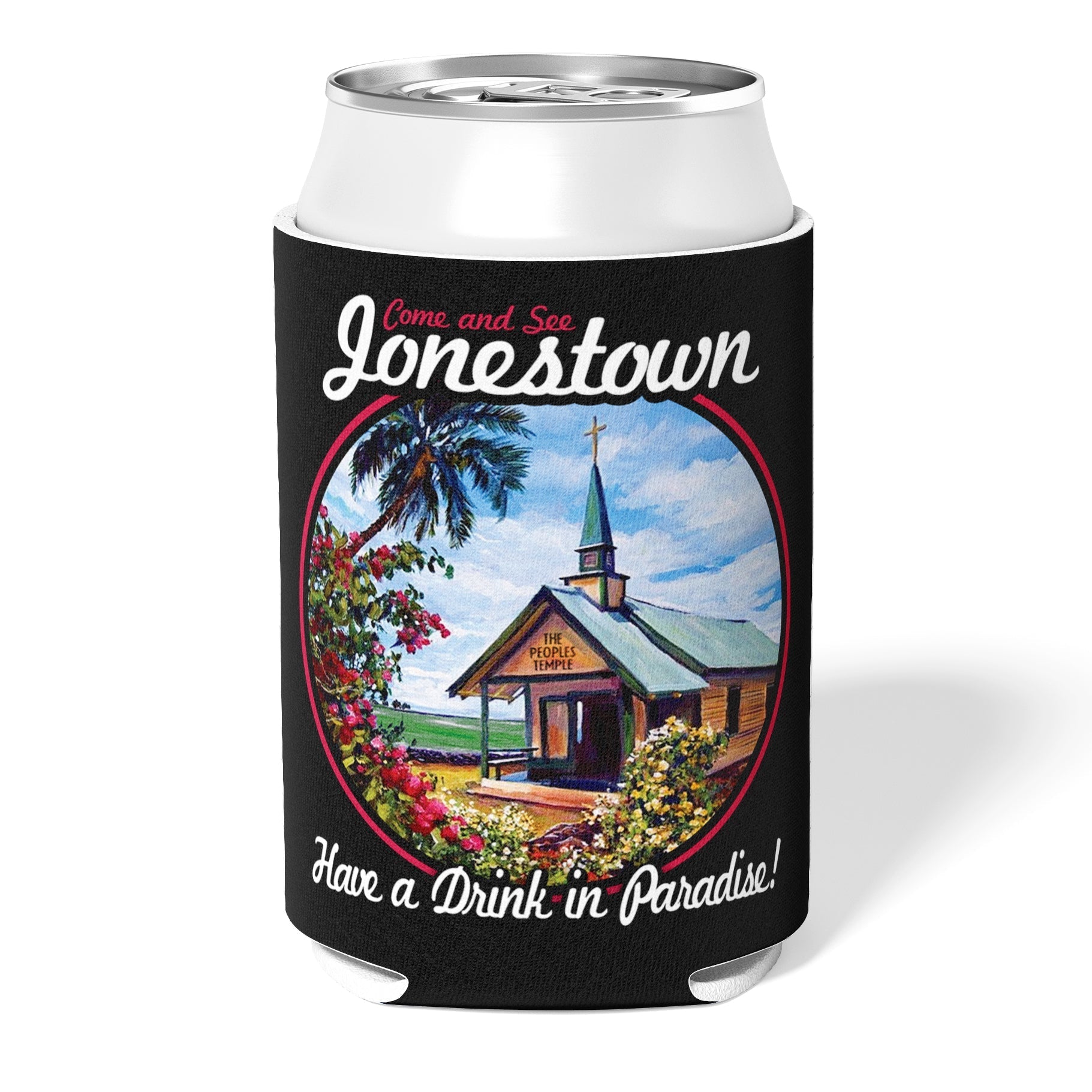 Jonestown Insulated Can Cooler - Keep Drinks Cold for Hours | Perfect for Beach, BBQ, Camping & Tailgating