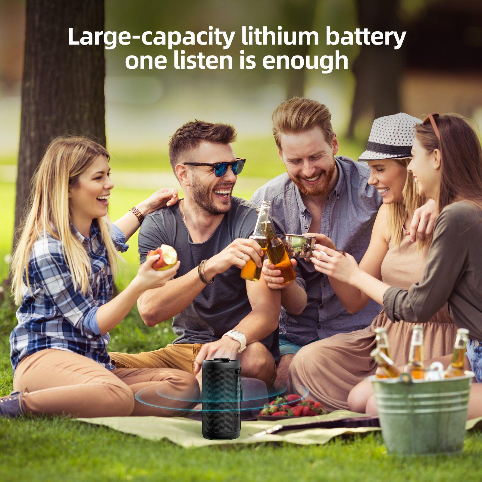 ONIKUMA L20 RGB Outdoor Bluetooth Speaker - IPX7 Waterproof, Dual Pairing, 30W HD Sound for Home Theater, TV, PC Gaming, Pool Parties & Camping
