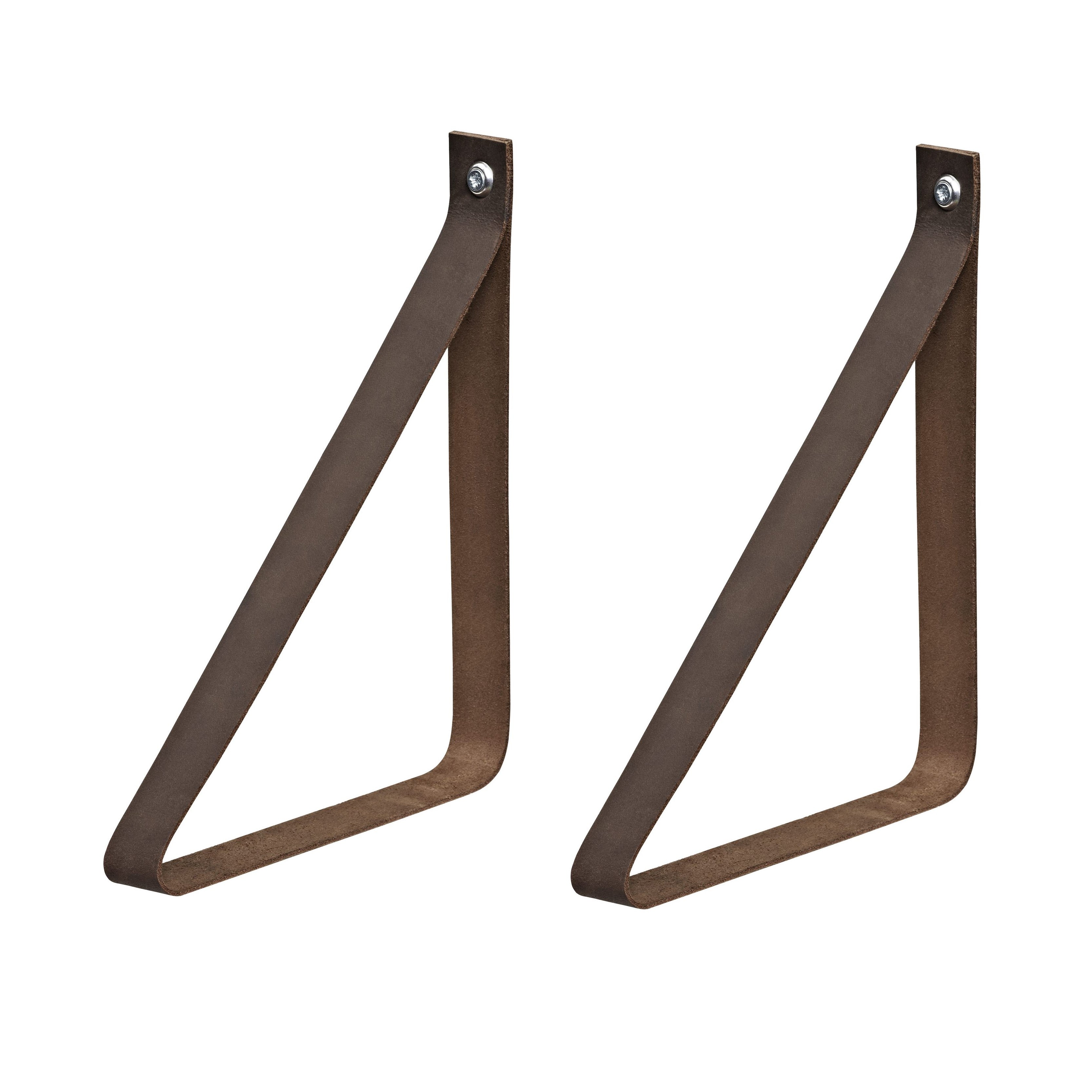 LOOP Shelf Bracket Set - Heavy Duty Metal Wall Mount Brackets for Floating Shelves | Perfect for Home Office, Kitchen, Bathroom & Garage Storage Organization