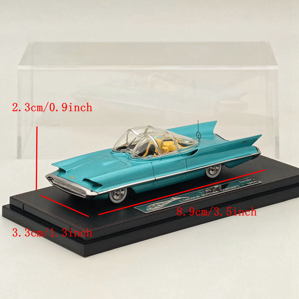 1/64 HRN Model 1955 FUTURA CONCEPT Diecast Car - Green Collectible Miniature Vehicle for Display, Gifts & Car Enthusiasts