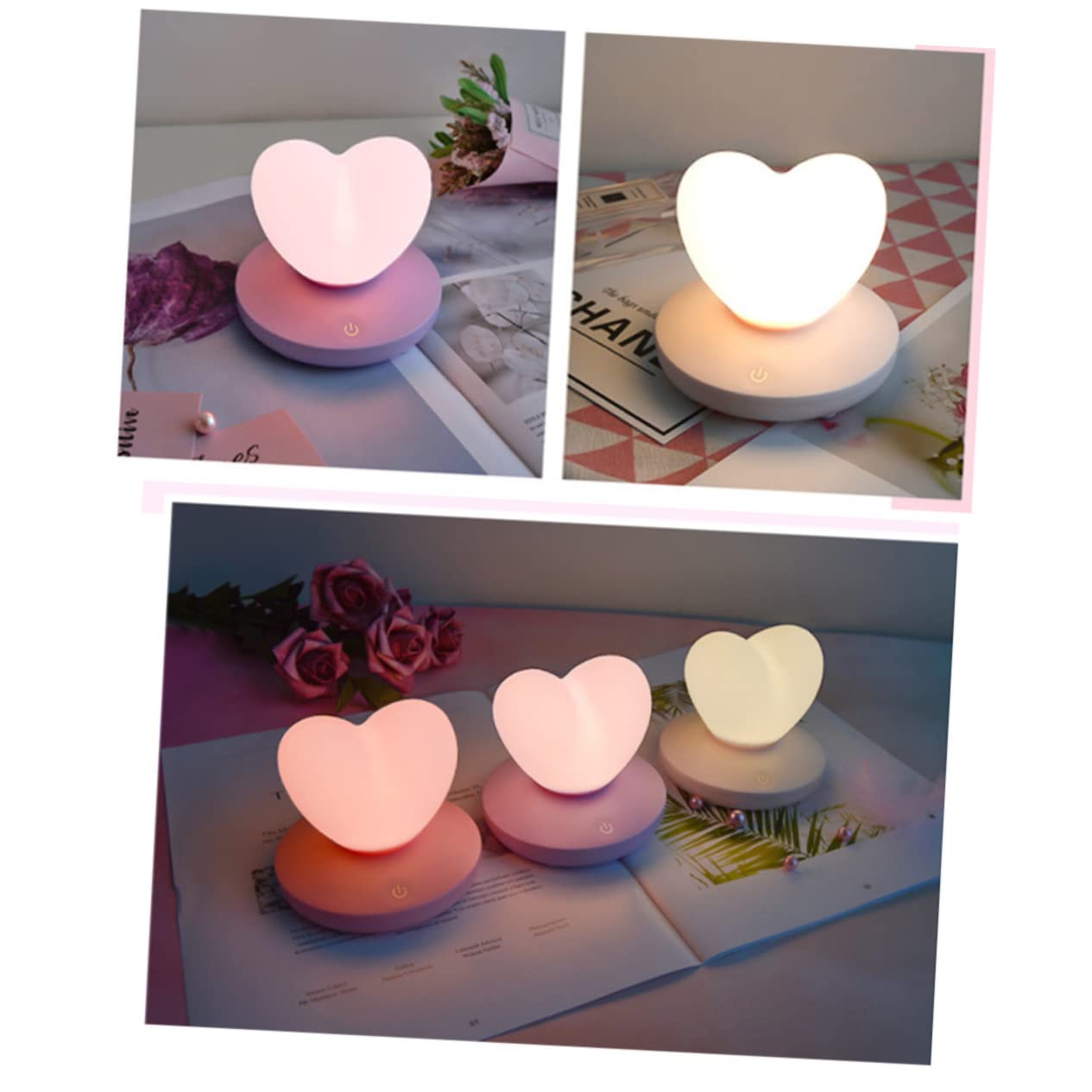 ARTIBETTER 2-Pack Rechargeable LED Night Lights for Kids - Dimmable Bedside Lamp with Auto Sensor, Perfect for Nursery, Bedroom, Hallway & Bathroom Nighttime Safety