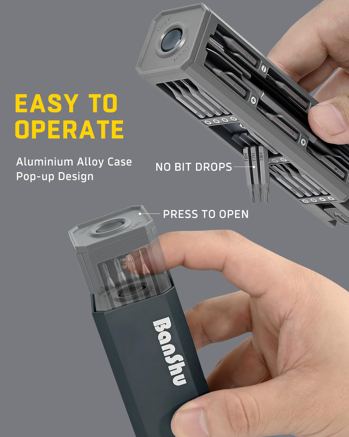 Premium 46-in-1 Mini Screwdriver Set for Electronics Repair - iPhone, Laptop, Watch, PC, PS5